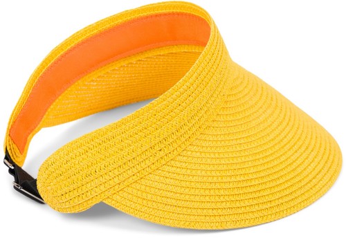 Damen papierstroh visor cap - papierstroh,