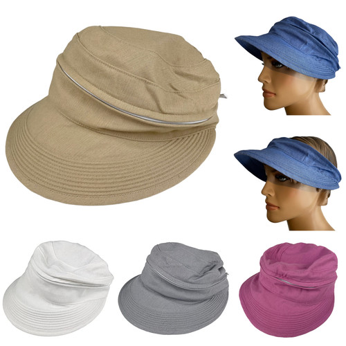 Visor cap leinen damen - visor,